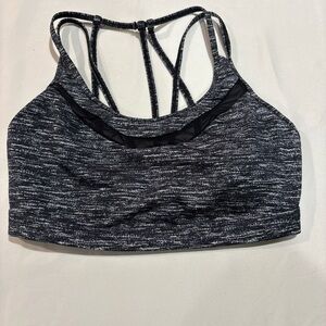 VSX Sport Sports Bra SZ M Victoria’s Secret Black Heather Strappy